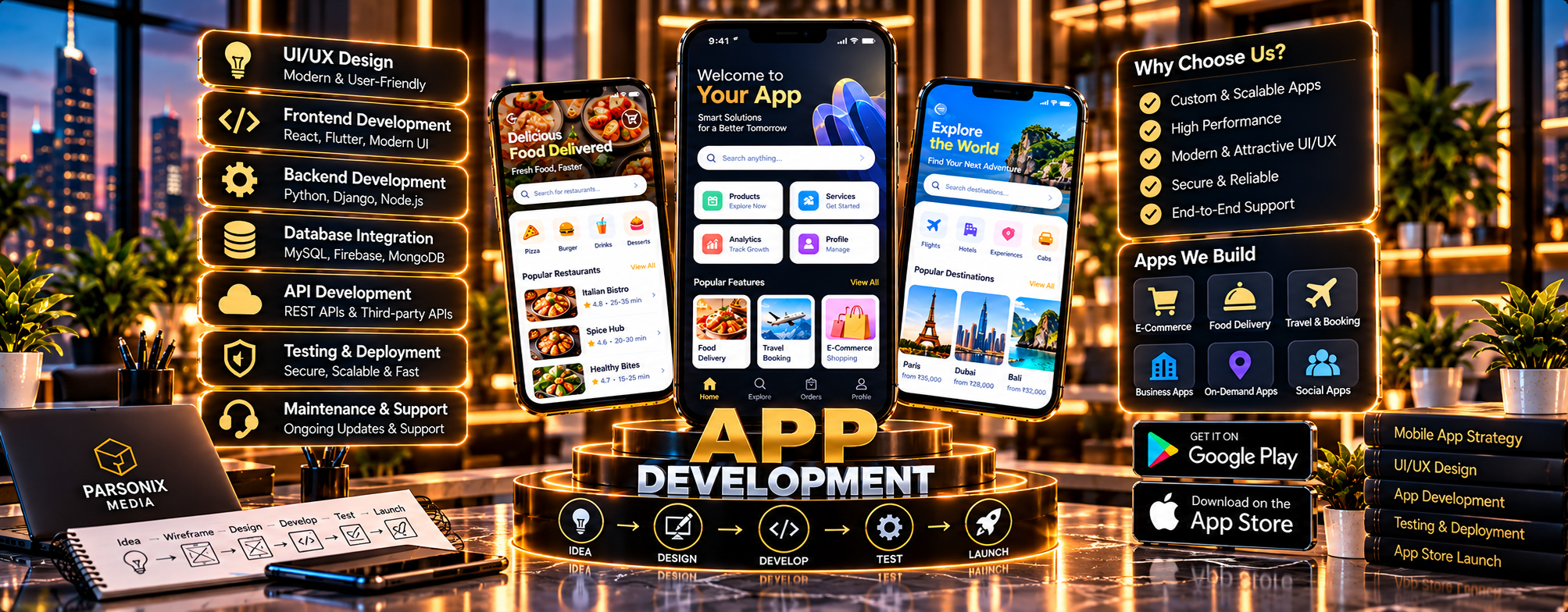 Parsonix Media — App Development